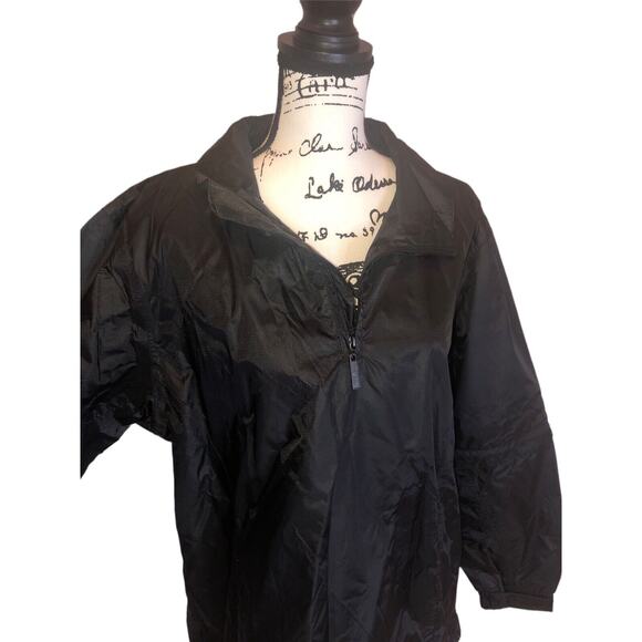 The Weather Company Solid Black Jacket Size L~ Excellent Condition. - Picture 2 of 8